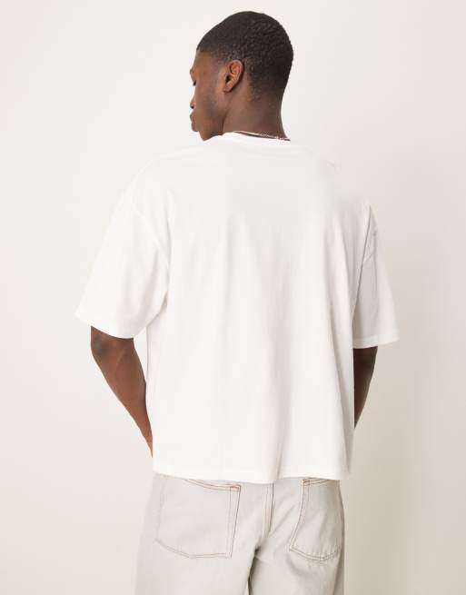 ASOS DESIGN – Kastiges Oversize-T-Shirt in Weiß mit „New York“-Stickerei, 4 von 4