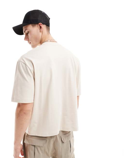 ASOS DESIGN – Kastiges Oversize-T-Shirt mit Blumenprint auf der Brust, 4 von 4