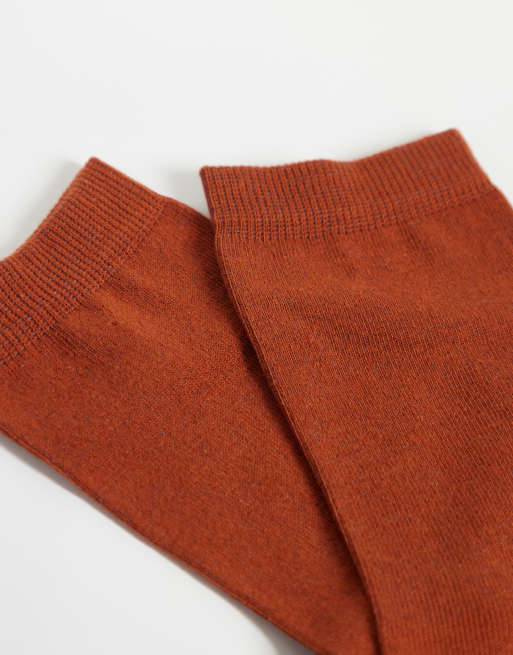 ASOS DESIGN katoenen sokken in oranje, 2 van 3
