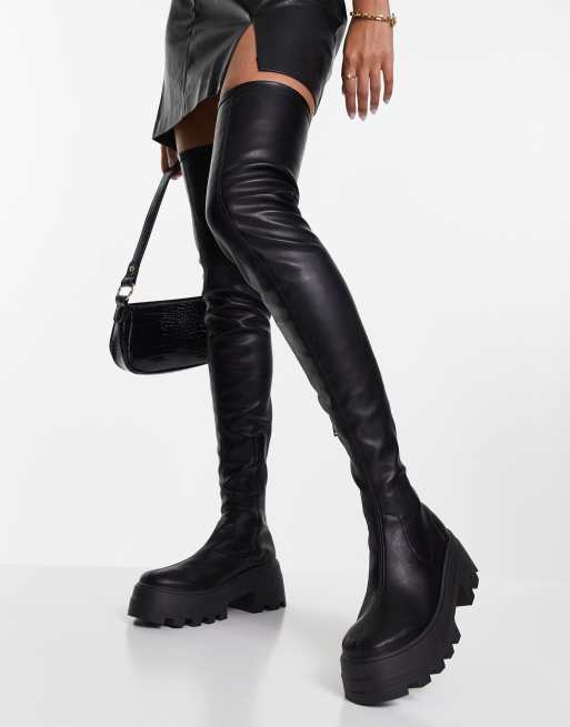 Asos boots 2025 knee high