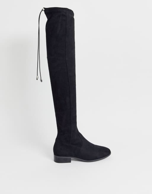 Flat thigh high on sale boots