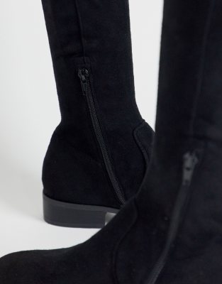 asos flat knee high boots