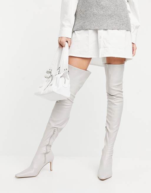 Off white over the knee clearance boots