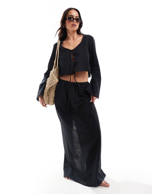ASOS DESIGN - Kayla - Mix and Match - Completo da mare nero