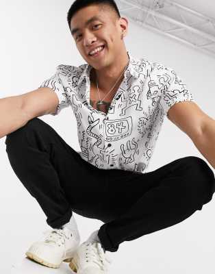 asos keith haring converse