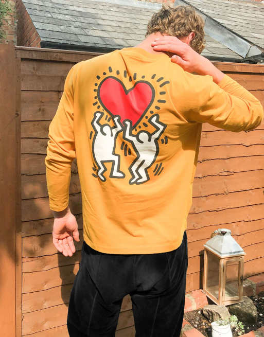 keith haring running heart