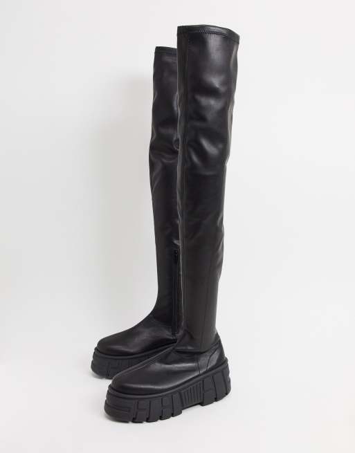 asos callie knee high boot