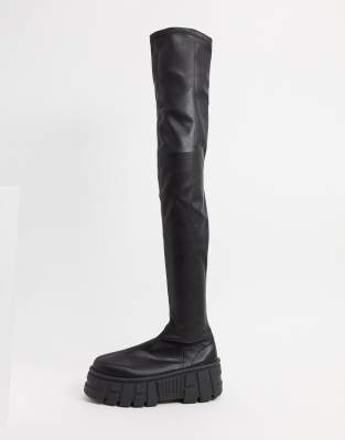 asos high knee boots