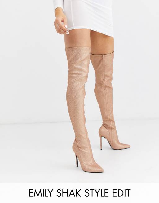 Asos cheap thigh boots