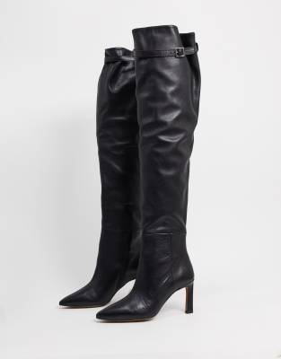 over the knee boots medium heel