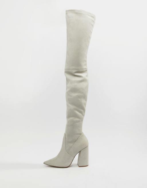 ASOS DESIGN - Kera - Stivali cuissarde a punta, 2 di 4