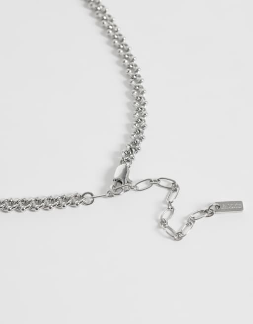 ASOS DESIGN Kettengliedkette mit Kugeldetail in Silber, 2 von 3