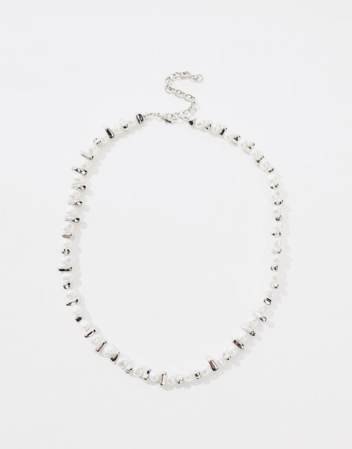 ASOS DESIGN - Ketting met glazen imitatieparels en tussenstukjes , 2 van 4