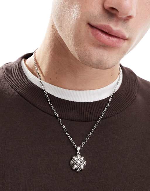 ASOS DESIGN - Ketting met touwdetail in zilverkleur