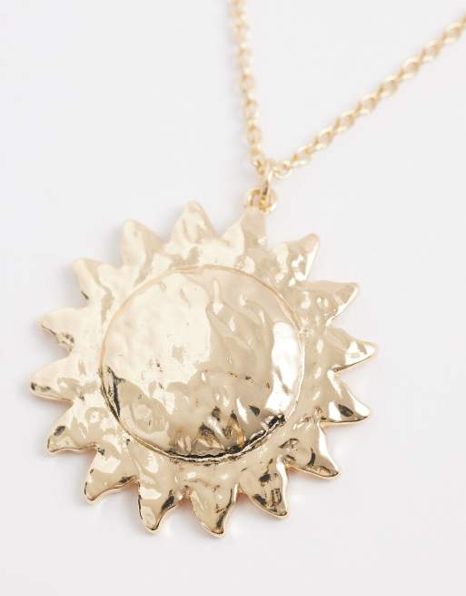 ASOS DESIGN - Ketting met zonontwerp in goudkleur, 3 van 4