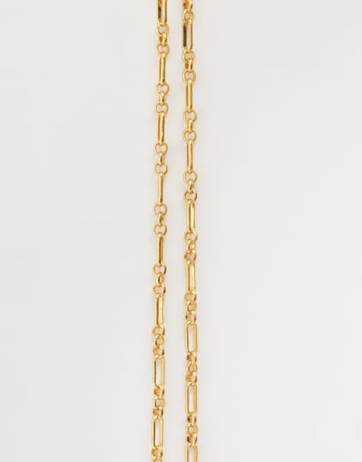 ASOS DESIGN kettingketting met 14k goudlaag, 4 van 4