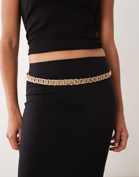 ASOS DESIGN kettingriem in goud - view 1