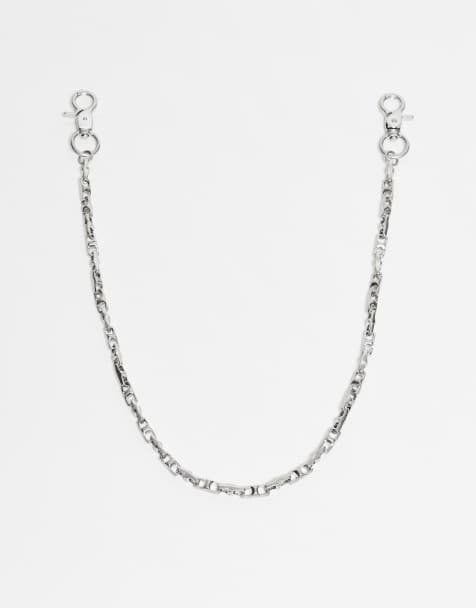 ASOS DESIGN - Kettingriem voor jeans met schakels in zilver - view 1