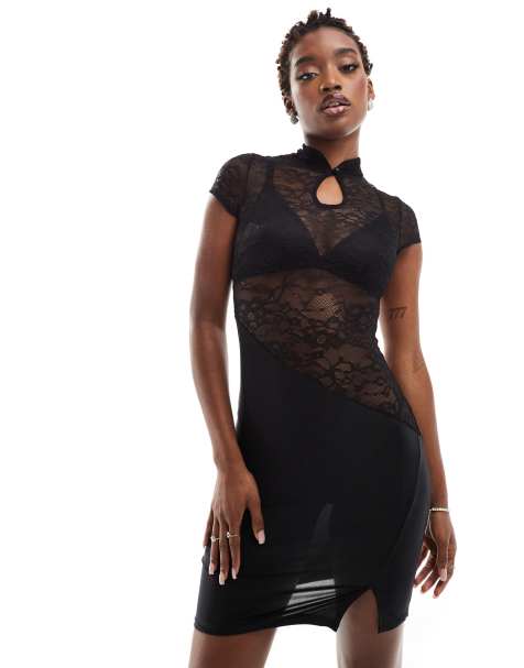 Little black dress discount with lace sleeves