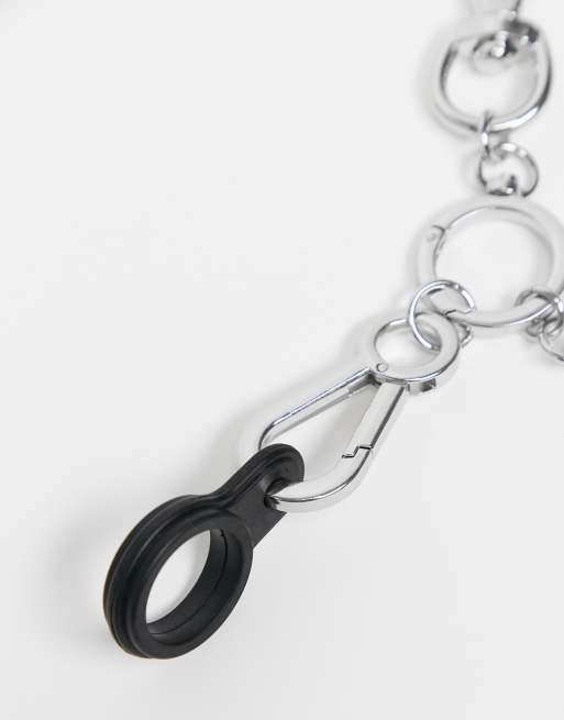 ASOS DESIGN chain keyring with clip