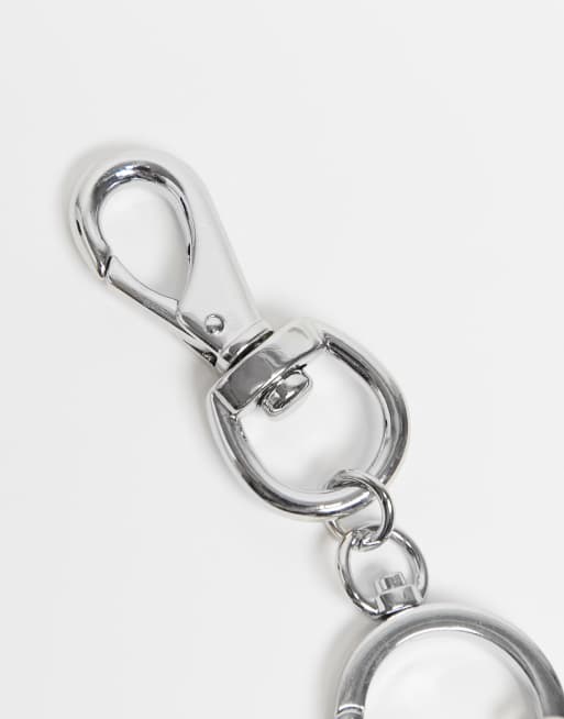 ASOS DESIGN chain keyring with clip