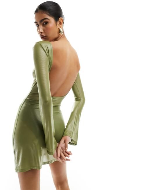 Extreme low cut outlet backless dress