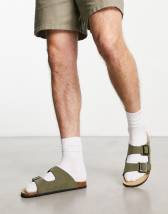 ASOS DESIGN fisherman sandals in brown leather on chunky sole | ASOS