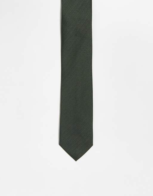 ASOS DESIGN – Khakifärgad enkel slips