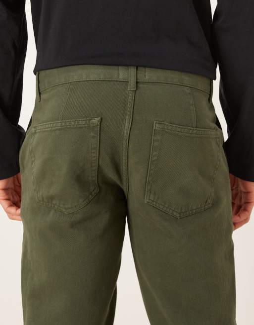 ASOS DESIGN – Khakifärgade, avsmalnande chinos, 4 av 5