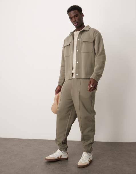 ASOS DESIGN – Khakigrön skjortjacka i oversize-modell - view 1
