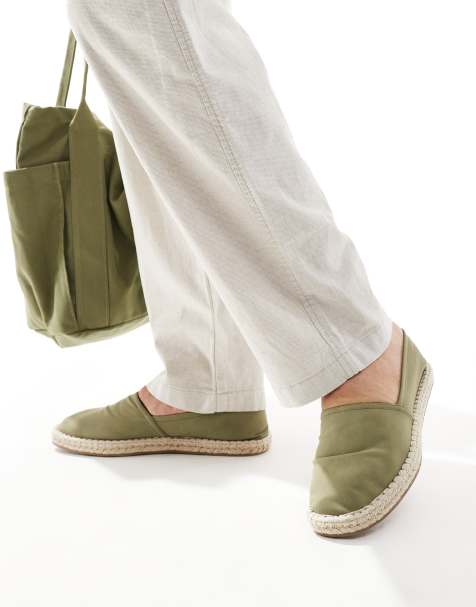 ASOS DESIGN – Khakigröna espadrillos - view 1