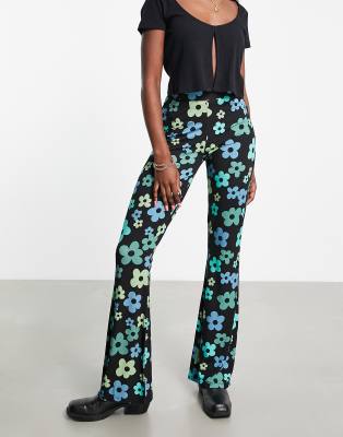 floral flare pants