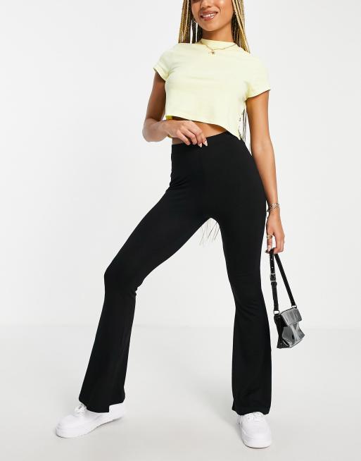 Womens black 2024 flared trousers