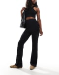 [ASOS DESIGN] ASOS DESIGN kick flare pants in black 12 BLACK