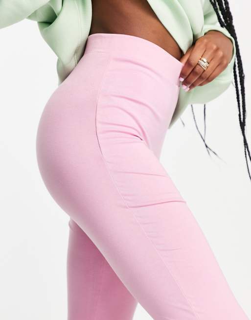 Pink yoga pants store flare