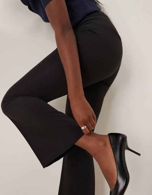 denim flare mini dress Girls Black Dress Pants - Retro Flare main image 1