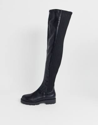thigh high rubber rain boots