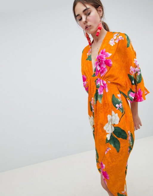 Asos design hotsell kimono dress