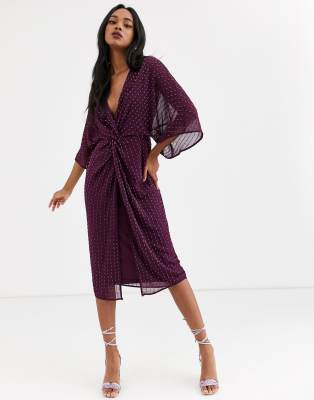 asos kimono midi dress