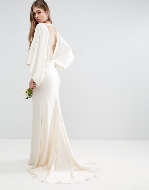 Asos kimono clearance wedding dress