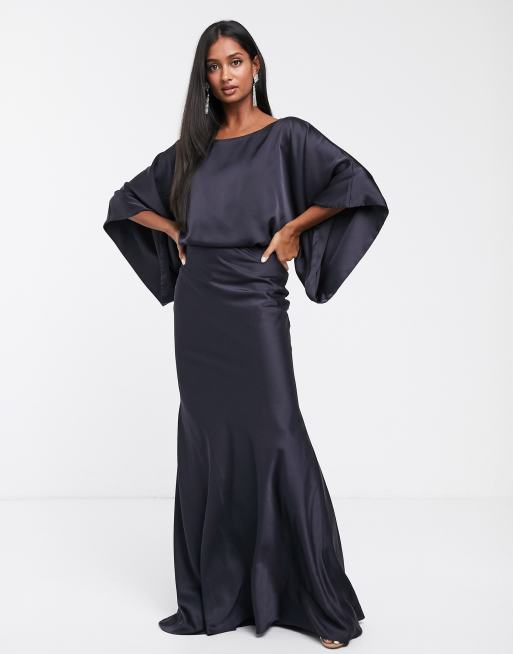 ASOS DESIGN kimono plunge back maxi dress ASOS