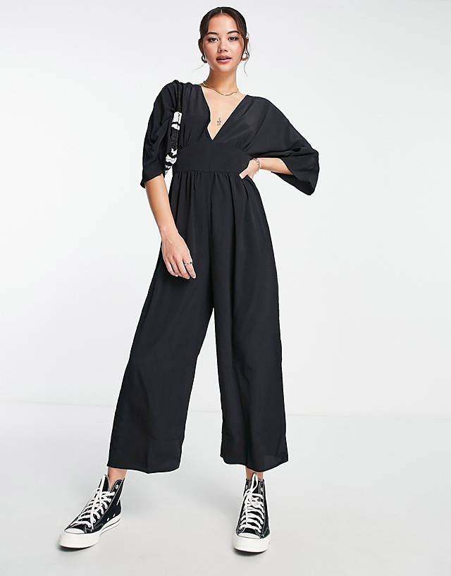 ASOS DESIGN - kimono sleeve culotte jumpsuit