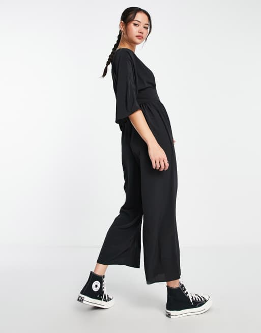 ASOS DESIGN kimono sleeve culotte jumpsuit | ASOS