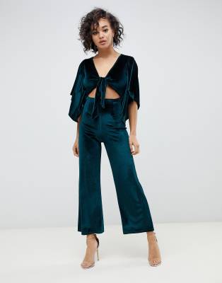 ASOS DESIGN kimono sleeve jumpsuit with ...