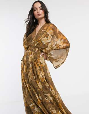 asos design kimono dress