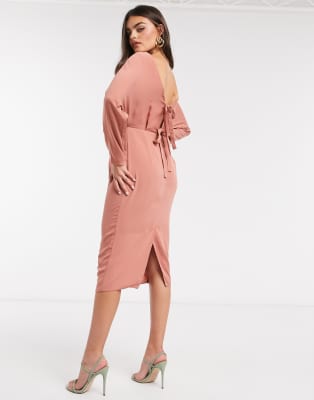 asos terracotta dress