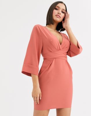 asos terracotta dress