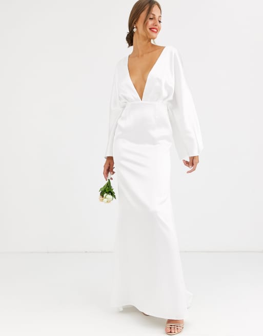 Asos kimono hot sale wedding dress