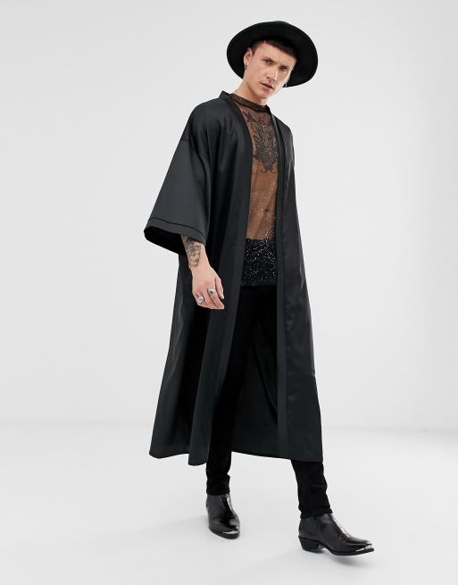 Kimono on sale raso nero