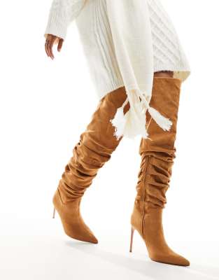 go go boots white wide calf fit